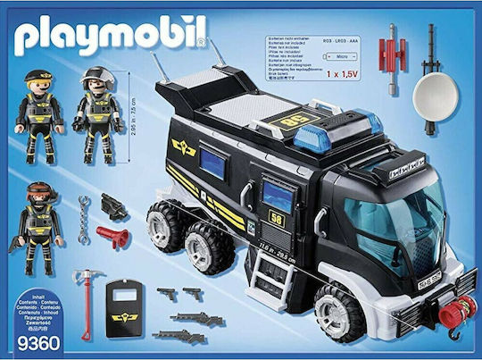 Playmobil Действие на града Бронирано Превозно Средство за Специални Мисии за 5+ години години
