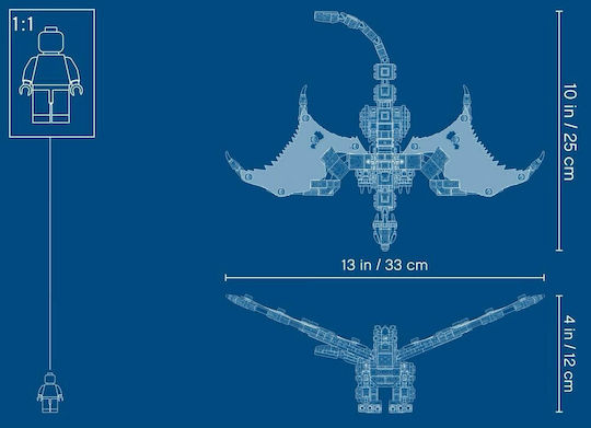 LEGO Ninjago Wu's Battle Dragon For Age 7+ 321 Pieces