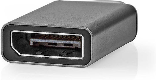 Nedis Конвертор USB-C мъжки към DisplayPort женски Черен 1бр CCGP64350GY