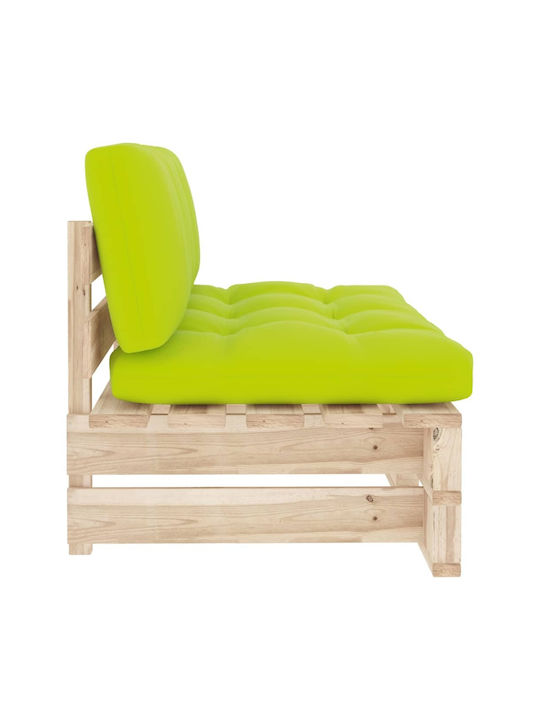 Two-Seater Sofa Outdoor from Pallets with Pillows 110x65x55cm