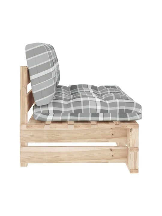 Zweisitziges Sofa Außenbereich aus Paletten mit Kissen 110x65x55cm