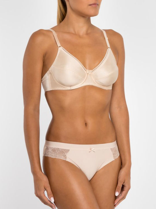 Claudette 200 W Bra without Padding Underwire Beige