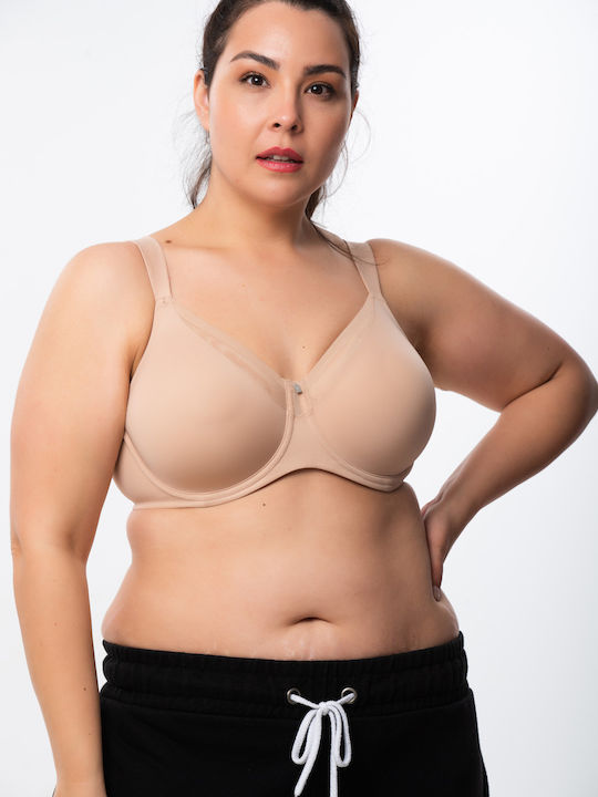True Shape Sensation W01 Bra without Padding Underwire Beige
