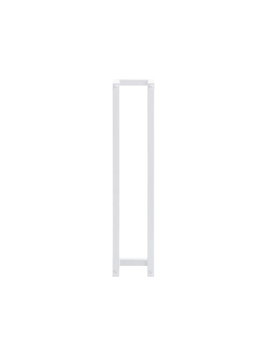 vidaXL Double Wall-Mounted Bathroom Rail ​60x12.5cm White