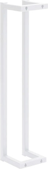 vidaXL Calea ferată de Baie Dublă De Perete ​60x12.5cm Albă