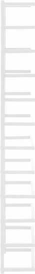 vidaXL Wall-Mounted Bathroom Ladder ​24x96cm White