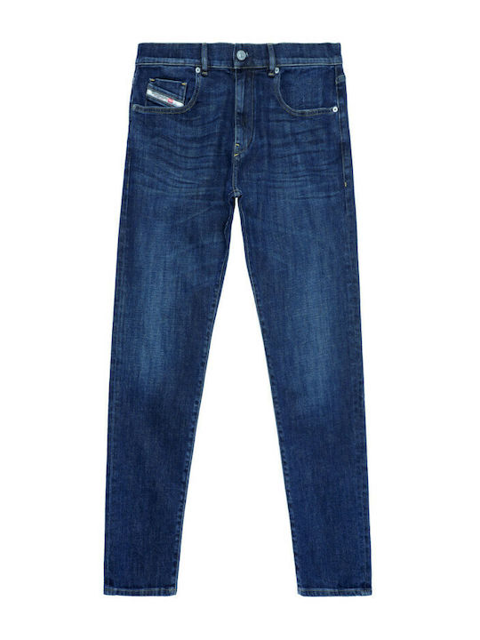 2019 D-strukt Men's Jeans Pants Elastic with Slim Fit Navy Blue