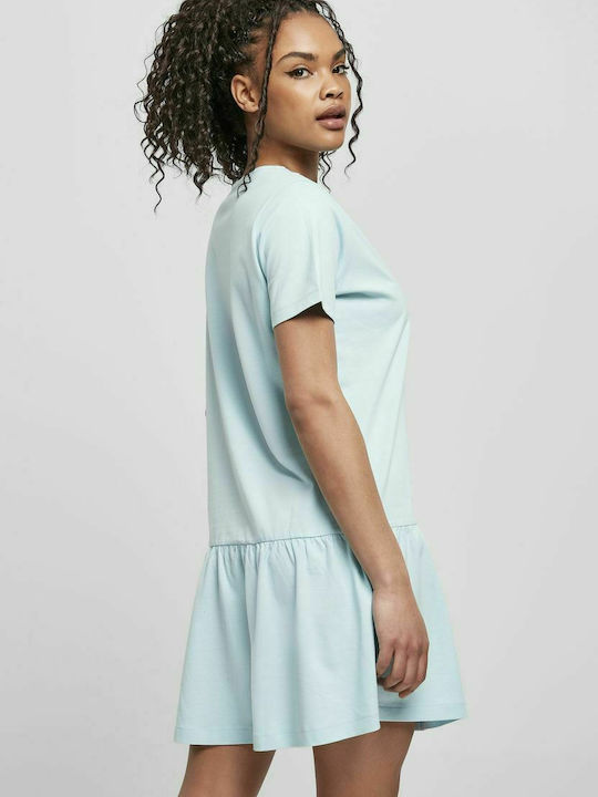 Urban Classics TB4104 Summer Mini T-Shirt Dress Light Blue