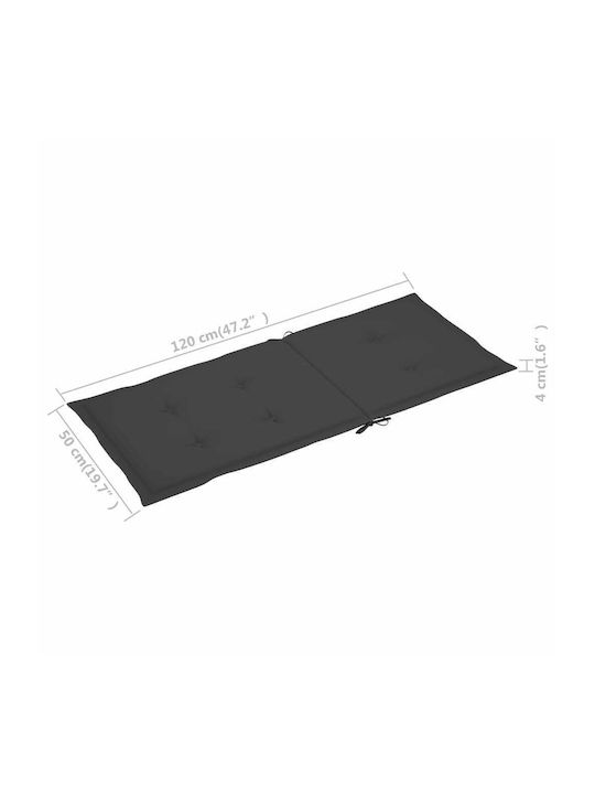 Schaukelstuhl Acacia / Anthracite 57x100x117cm