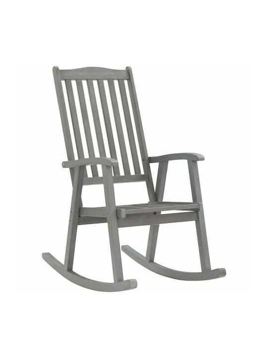 Rocking Armchair Grey / Black 57x100x117cm