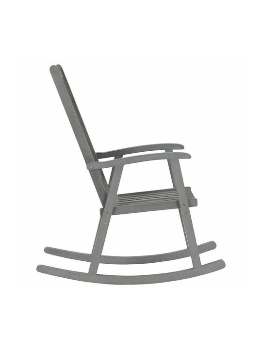 Rocking Armchair Grey / Black 57x100x117cm