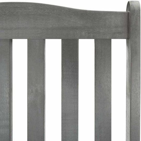 Rocking Armchair Grey 57x100x117cm