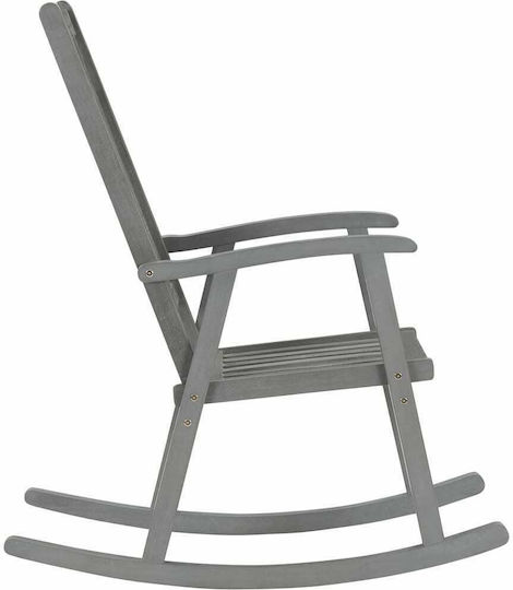 Rocking Armchair Grey 57x100x117cm