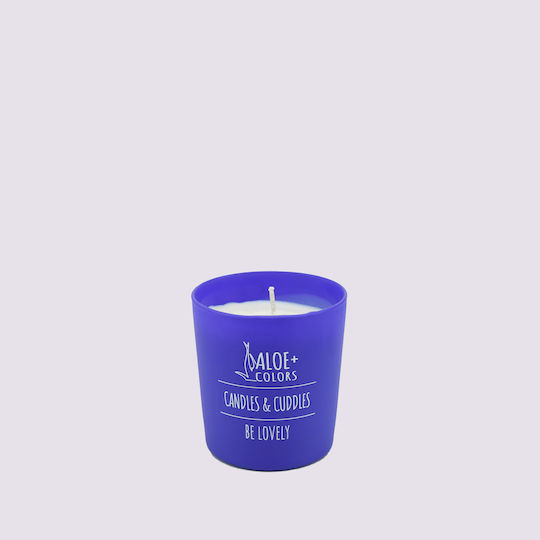 Aloe Colors Aromatic Soy Candle Be Lovely in Jar with Caramel/Bitter Almond Perfume 220gr