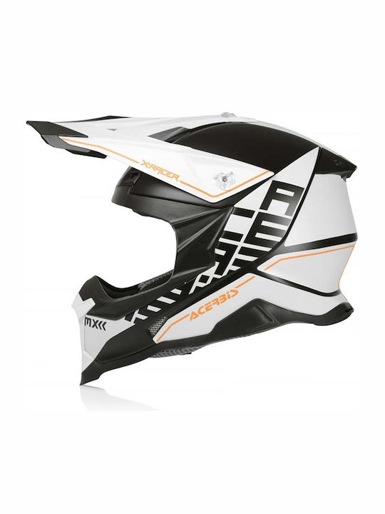 Acerbis X-Track VTR White/Black Κράνος Μηχανής Motocross ECE 22.05
