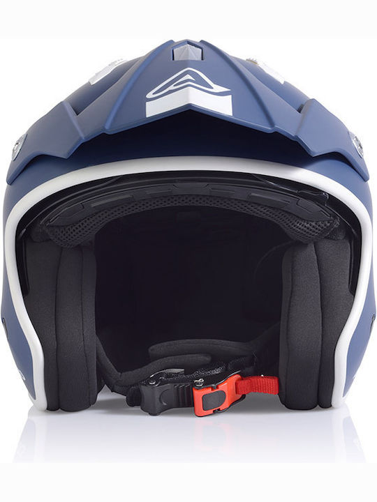 Acerbis Aria Blue Motorcycle Helmet Jet 1050gr with Sunvisor