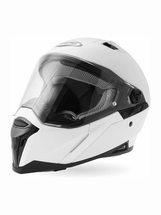 Stunt White Κράνος Μηχανής Full Face 1450gr με Sunvisor