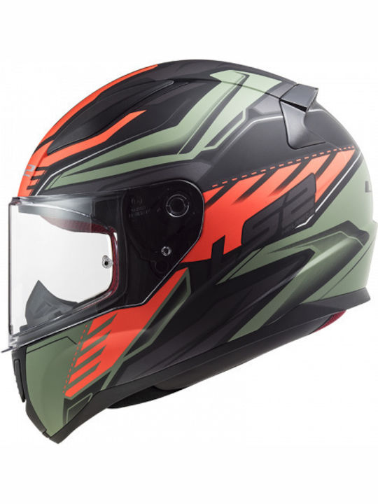 LS2 FF353 Rapid Gale Matt Black/Red/Green Κράνος Μηχανής Full Face 1300gr