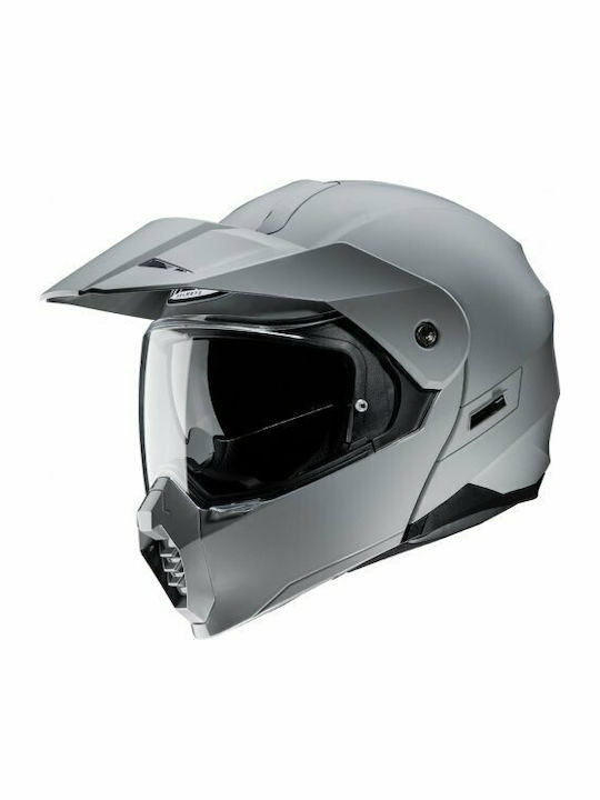 HJC C80 N.Grey Motorcycle Helmet Flip-Up ECE 22.05 with Sunvisor KR50197