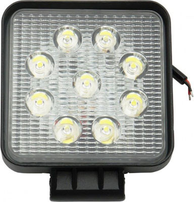 Rolinger Waterproof LED Headlight Universal 9-30V 27W 1pcs