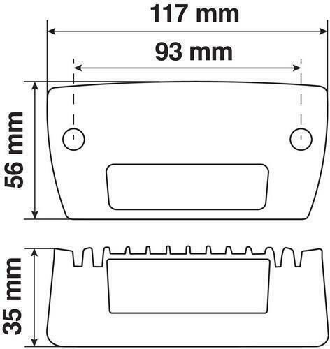 Lampa WL-20 Waterproof Headlights Car in Bar Shape LED Universal 9 - 32V 9W 11.7cm 1pcs