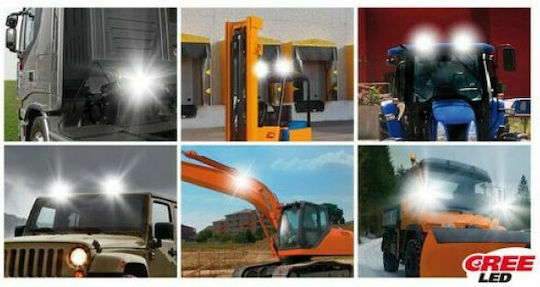 Lampa WL-7 Squareς Waterproof Headlights Car LED Universal 10 - 30V 18W 11.2cm with White Lighting 1pcs