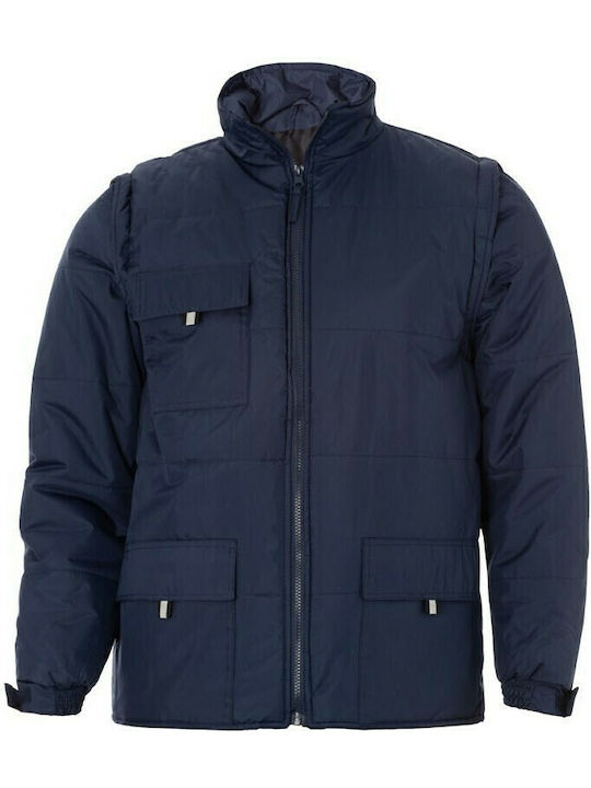 00103 Sleeveless Jacket Navy Blue
