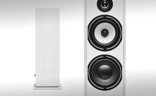 Triangle Borea BR07 Paar Hi-Fi Lautsprecher Boden 120W 2.5 Anzahl von Fahrern B29xT40.5xH106.5cm. Weiß
