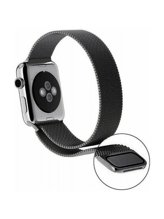 Tech-Protect Milanese Armband Rostfreier Stahl Schwarz (Apple Watch 44/45/46mm/Ultra 49mm)