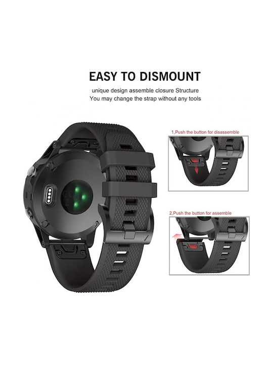 Armband Silikon Army Green (Fenix 3 / 5X / 5X Plus / 6X / 6X Pro / 7X / 7X Pro / 8 (51mm))