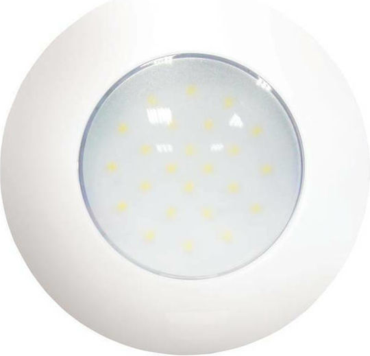 Lalizas Plafonieră Barcă Lumină de tavan rotundă cu comutator 4.8w 12/24v 72381