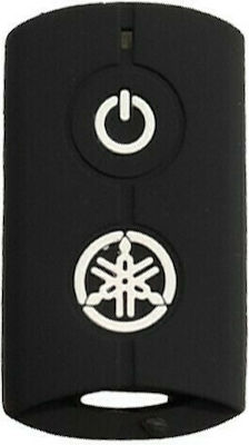 Silicone Car Key Cover Case with 2 Buttons for Yamaha Black