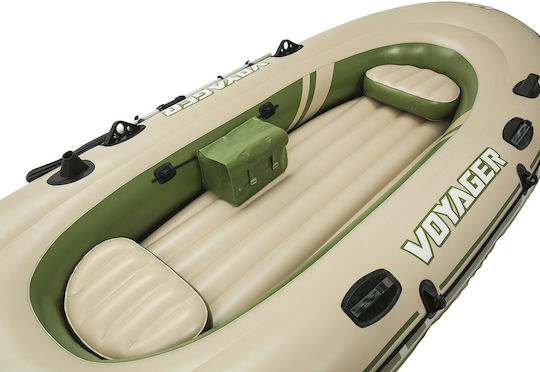 Bestway Voyager 500 Inflatable Boat 3 Adults Beige with 2 Oars 348x142cm