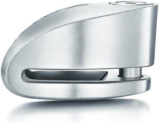 Zovii ZD15S Motorcycle Disc Brake Lock with Alarm & 14mm Pin in Silver