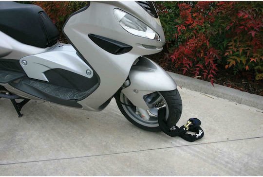 Lampa Kiton Lanț antifurt motocicletă cu zăvor și lungime 120cm Negru Culoare