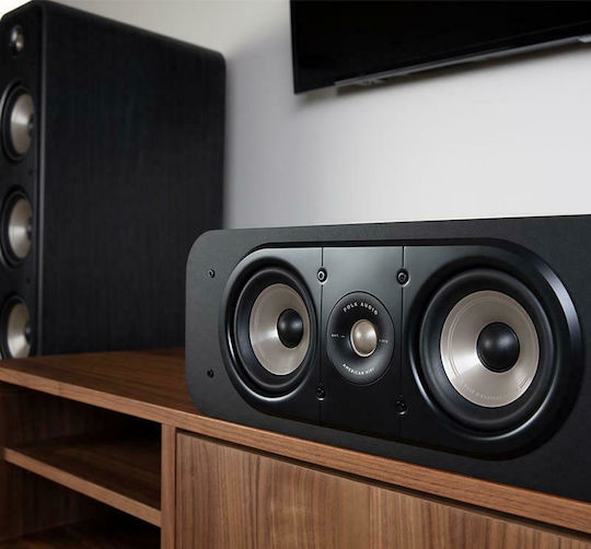 Polk Audio Signature S30e Hi-Fi Lautsprecher Zentrale 125W 2 Anzahl von Fahrern B50.8xT26.92xH19.05cm. Schwarz