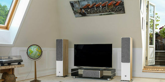 Dali Oberon 7 Двойка Hi-Fi Говорители Подов 180W 2 Брой шофьори Ш20xД34xВ101.5см. Бял