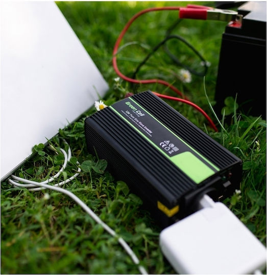 Green Cell Inverter Αυτοκινήτου Pro Green 600W για Μετατροπή 24V DC σε 230V AC με 1xUSB