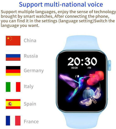 T100 Plus Smartwatch mit Pulsmesser (Rot)
