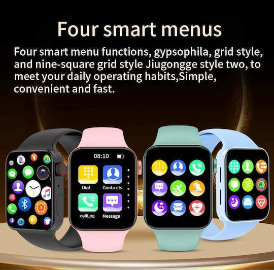 T100 Plus Smartwatch mit Pulsmesser (Rot)