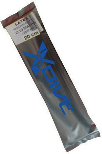 XDive Pure Latex Λάστιχα Ψαροντούφεκου με Ρακόρ Λάστιχα Μαύρα Φ19mm 42cm 2τμχ 2τμχ