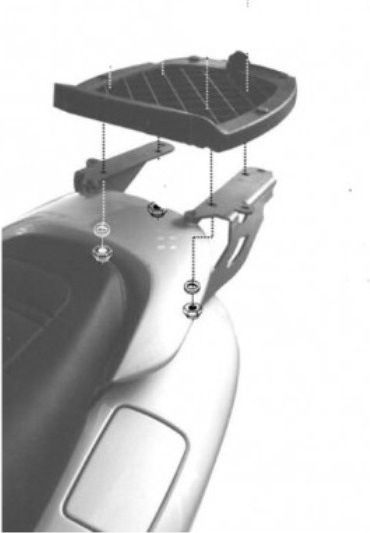 Givi Monolock Σχάρα για Yamaha Majesty 125 -150-180cc 2001-2011 2001-2011