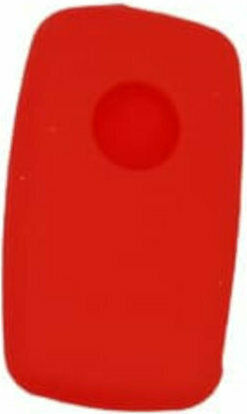 Silicone Car Key Cover Case with 2 Buttons for Seat / Skoda / VW Red