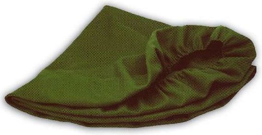 Felt Fabric Green 150x150cm Round Cap with Elastic 1pcs