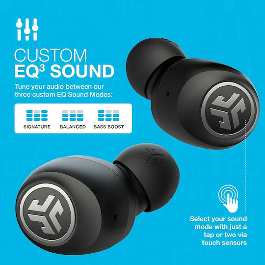 Jlab Go Air In-ear Bluetooth Handsfree Căști cu Carcasă de Încărcare Negru