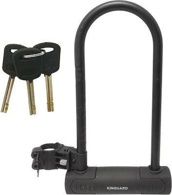 Kinguard L32xW18cm Motorcycle Shackle Lock in Black