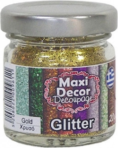 Maxi Decor Χρυσόσκονη Glitter Χρυσή 20gr