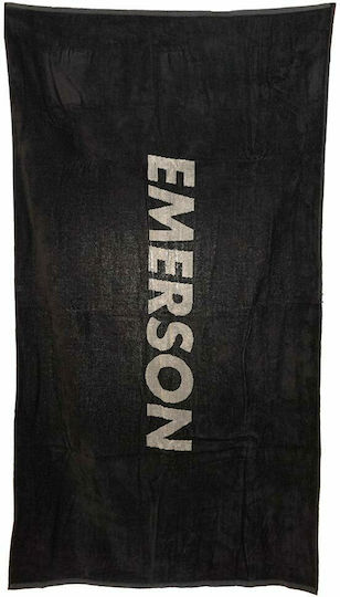 Emerson Beach Towel Cotton Black 160x80cm.