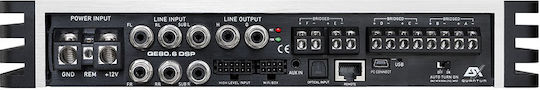 Esx Ενισχυτής Αυτοκινήτου QE80.6 DSP 6 Καναλιών (Κλάση D)