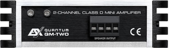 Esx Ενισχυτής Αυτοκινήτου Quantum QM-Two Mini 2 Καναλιών (Κλάση D)